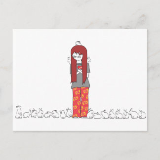 POSTAL CRAZY BUNNY LADY
