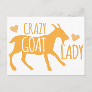 Postal Crazy Goat Lady