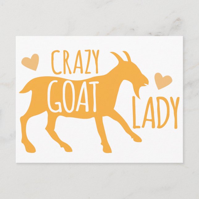 Postal Crazy Goat Lady (Anverso)