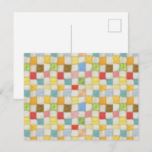 Postal CRAZY QUILE Postcard