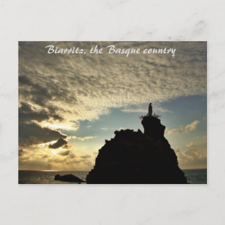 Postal "Crazy Sunset"- Biarritz