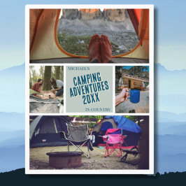 Postal Crea tu foto de vacaciones de Camping Camp