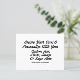 Postal Crea Tu Propia Fecha Para Guardar Personalizada y 