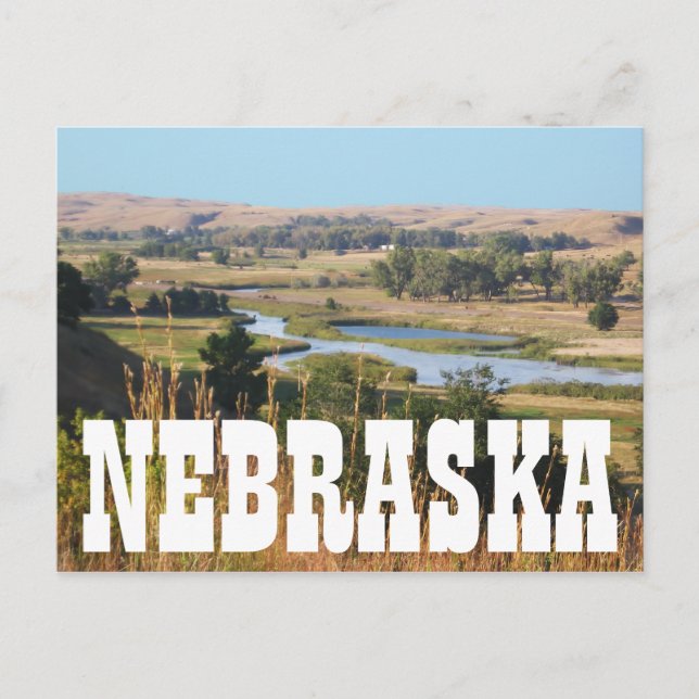 Postal Crea tu propia foto de Nebraska (Anverso)