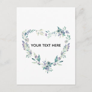 Postal Crea tu propia frontera de amor floral