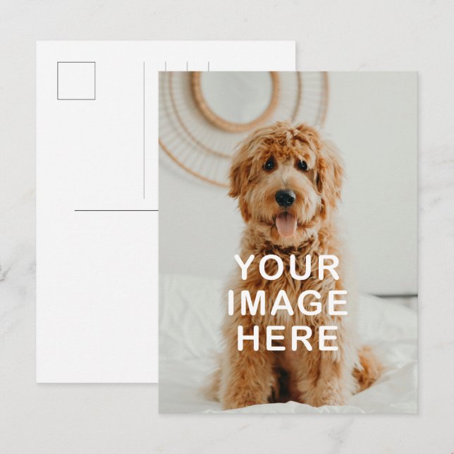 Postal Crea tu propia imagen simple (Anverso / Reverso)