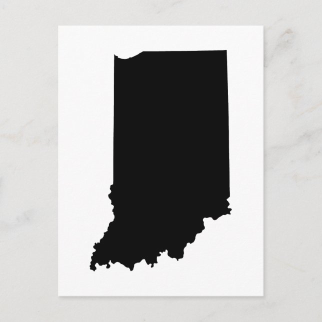 Postal Crea tu propio anuncio de mudanza a Indiana (Anverso)