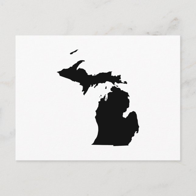 Postal Crea tu propio anuncio de mudanza a Michigan (Anverso)