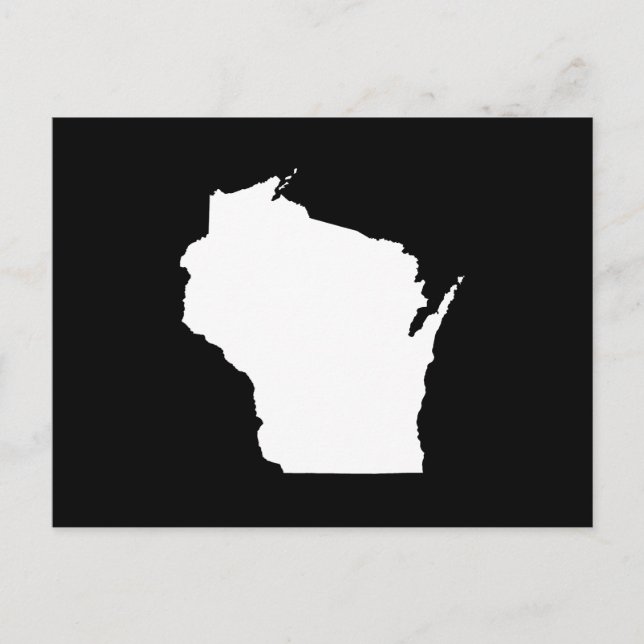 Postal Crea tu propio anuncio de mudanza de Wisconsin (Anverso)