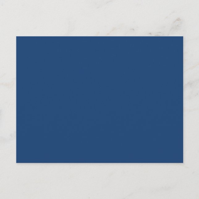 Postal Crea tu propio azul oscuro simple (Anverso)
