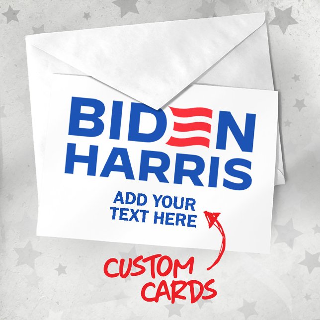 Postal Crea tu propio Biden Harris 2024 (Customize Biden Harris Cards from Politiclothes.com
Choose PERSONALIZE > ENTER TEXT or EDIT )