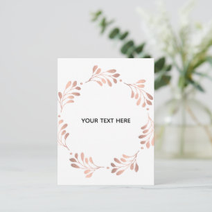 Postal Crea tu propio blanco elegante