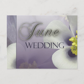 Postal Crea tu propio Boda de junio morado