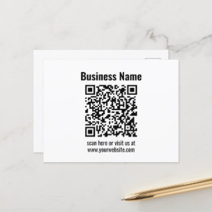 Postal Crea tu propio código QR Transparente