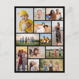 Postal Crea tu propio collage de 12 fotos