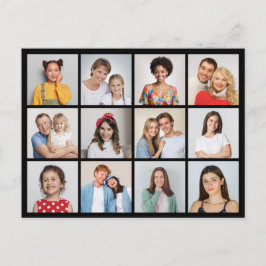 Postal Crea tu propio collage de 12 fotos