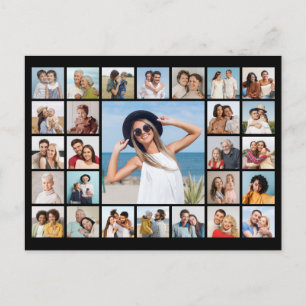 Postal Crea tu propio collage de 27 fotos