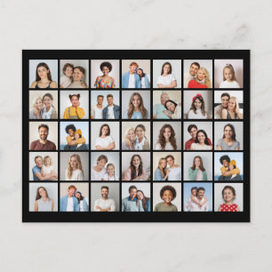 Postal Crea tu propio collage de 35 fotos