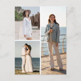 Postal Crea tu propio collage de 3 fotos