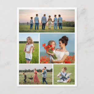 Postal Crea tu propio collage de 5 fotos