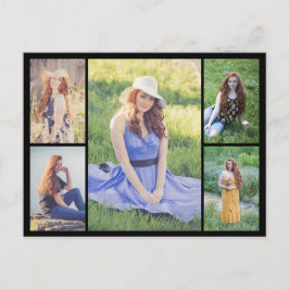 Postal Crea tu propio collage de 5 fotos