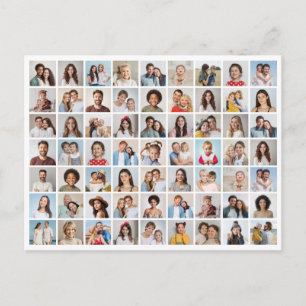 Postal Crea tu propio collage de 63 fotos