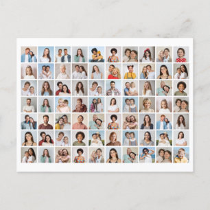 Postal Crea tu propio collage de 70 fotos
