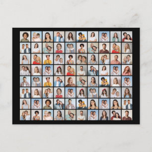 Postal Crea tu propio collage de 80 fotos