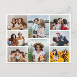Postal Crea tu propio collage de 8 fotos