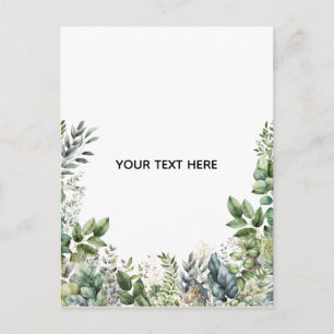 Postal Crea tu propio diseño botánico