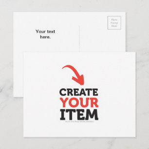 Postal CREA-TU-PROPIO DIY Personalizado carga tu diseño