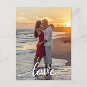Postal Crea tu propio guión de amor Foto de pareja románt