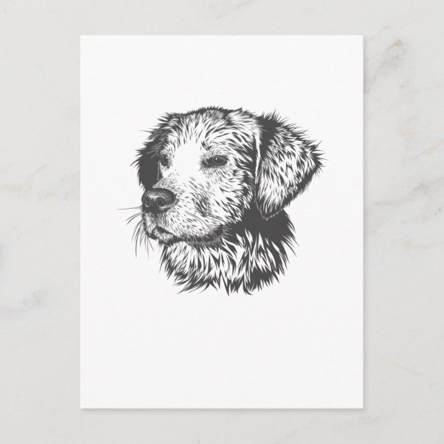 Postal Crea tu propio perro de compañía personalizado (Anverso)