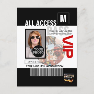 Postal Crea tu propio VIP Pass 8 maneras de personalizar!
