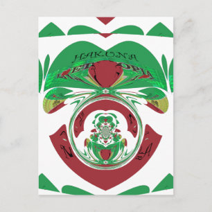 Postal Crea tu propio yo amo la bella Etiopía