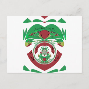 Postal Crea tu propio yo amo la bella Etiopía