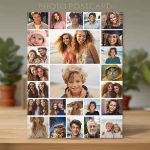Postal Crea un collage de fotos personalizado - 25 fotos