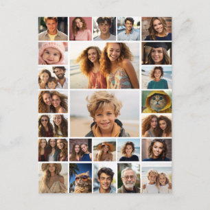 Postal Crea un collage de fotos personalizado - 25 fotos