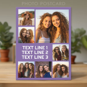 Postal Crea un collage de fotos personalizado con 7 fotos