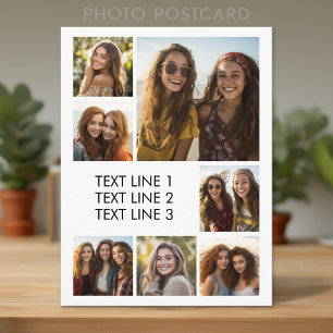 Postal Crea un collage de fotos personalizado con 7 fotos