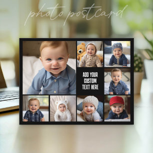 Postal Crea un collage de fotos personalizado con 8 fotos