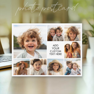 Postal Crea un collage de fotos personalizado con 8 fotos