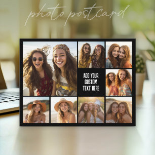 Postal Crea un collage de fotos personalizado con 8 fotos