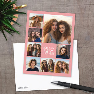 Postal Crea un collage de fotos personalizado con 8 fotos