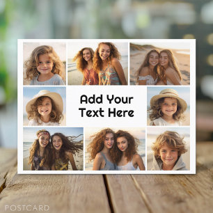 Postal Crea un collage de fotos personalizado con 8 fotos