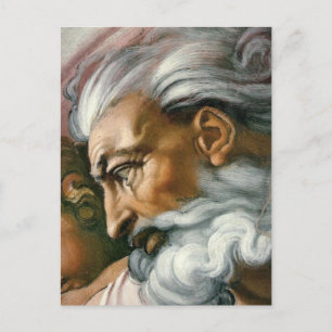 Postal Creación de Adán (detalle)