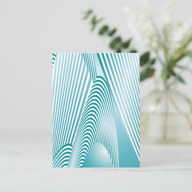 Postal Creación de patrones abstractos 4 (Anverso de pie)