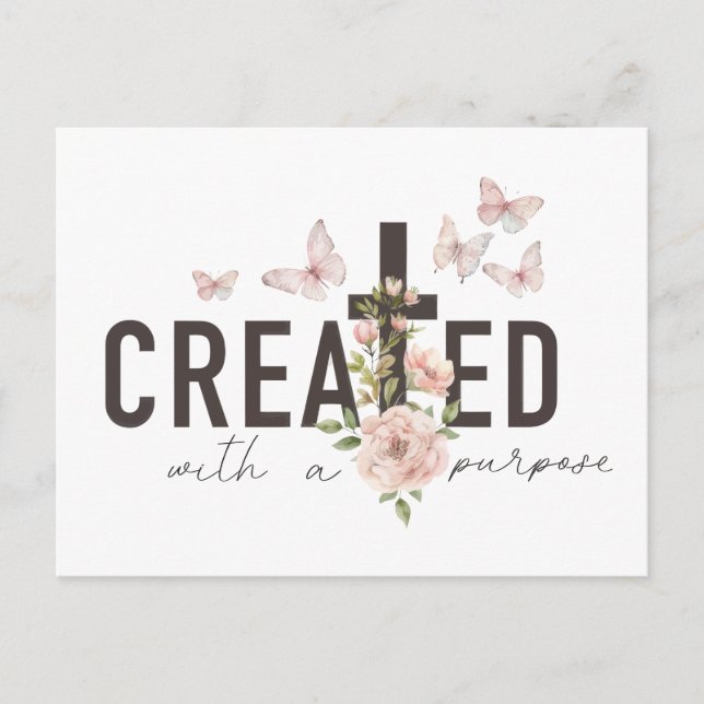 Postal Creado con un propósito (Anverso)