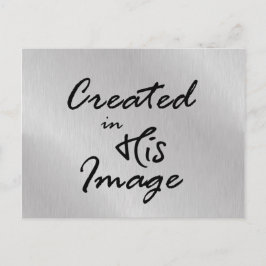 Postal Creado en su imagen Cita cristiana