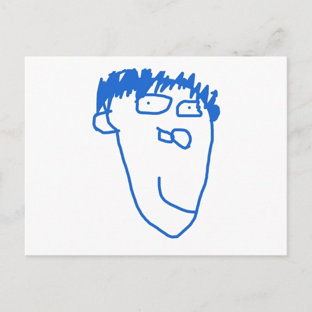 Postal ¡Creado Por Niños! Regalo feliz para bebé de 5 año (Anverso)